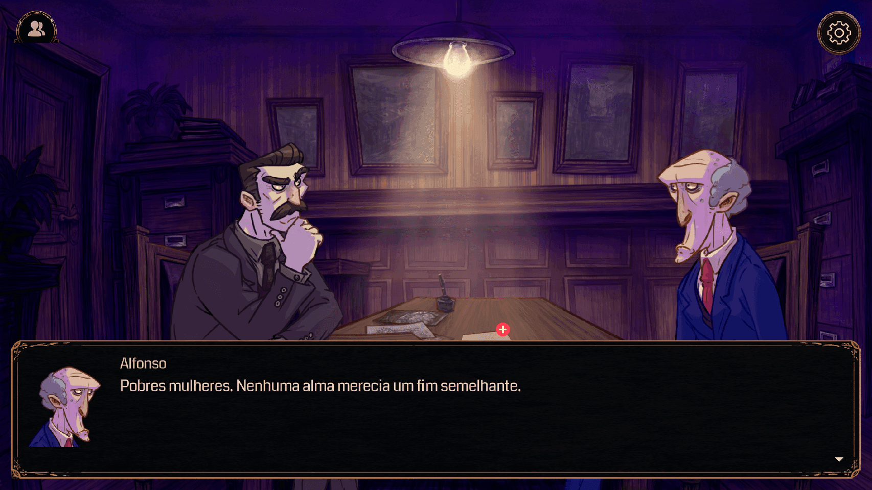 Alfonso Garcia em uma cena de diálogo do Folio Detective